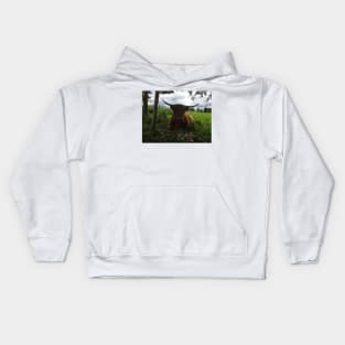 Scottish Highland Cattle Cow 2013 Kids Hoodie